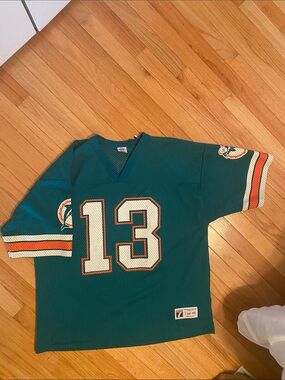 Vintage Miami Dolphins  Dan Marino Logo 7 Size Large L Mesh Jersey
